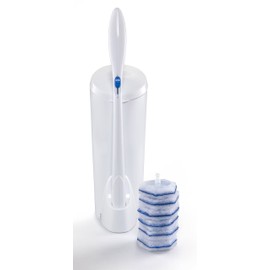 Clorox ToiletWand Disposable Toilet Cleaning System - ToiletWand, Storage Caddy and 6 Disinfecting ToiletWand Refill Heads (Package May Vary)