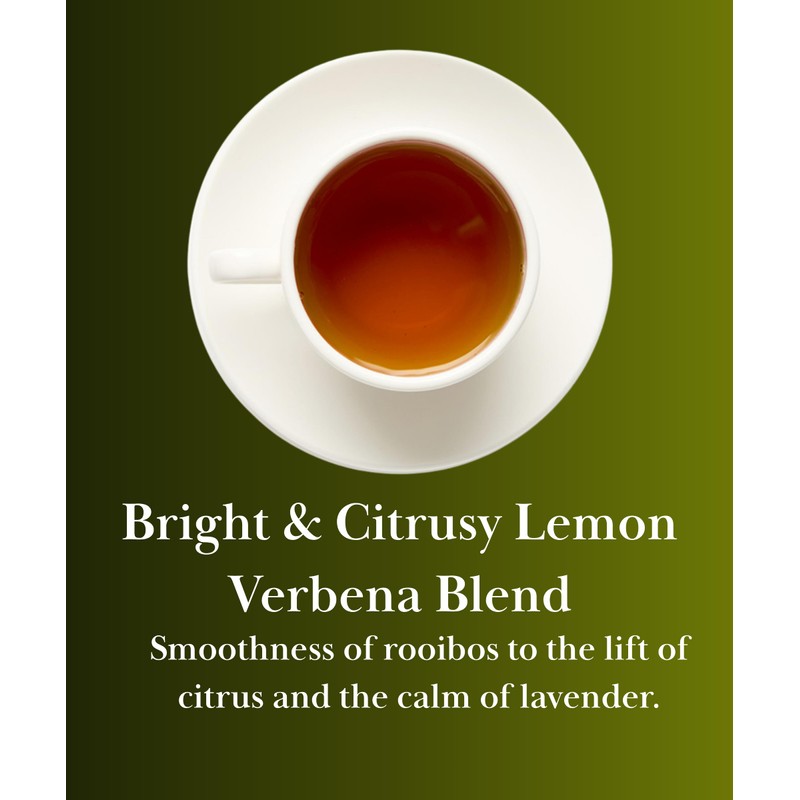 EZR Leaf Lemon Verbena Herbal Tea Caffeine-Free Decaf Relaxing Blend