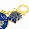 fengshuisale Llavero de amuleto armonizador de tortuga negra W4964, Oro,