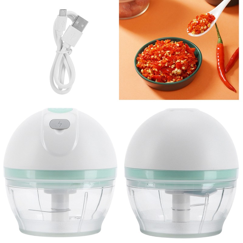 Electric Mini Garlic Chopper Masher Meat Grinder Food Processor Kitchen