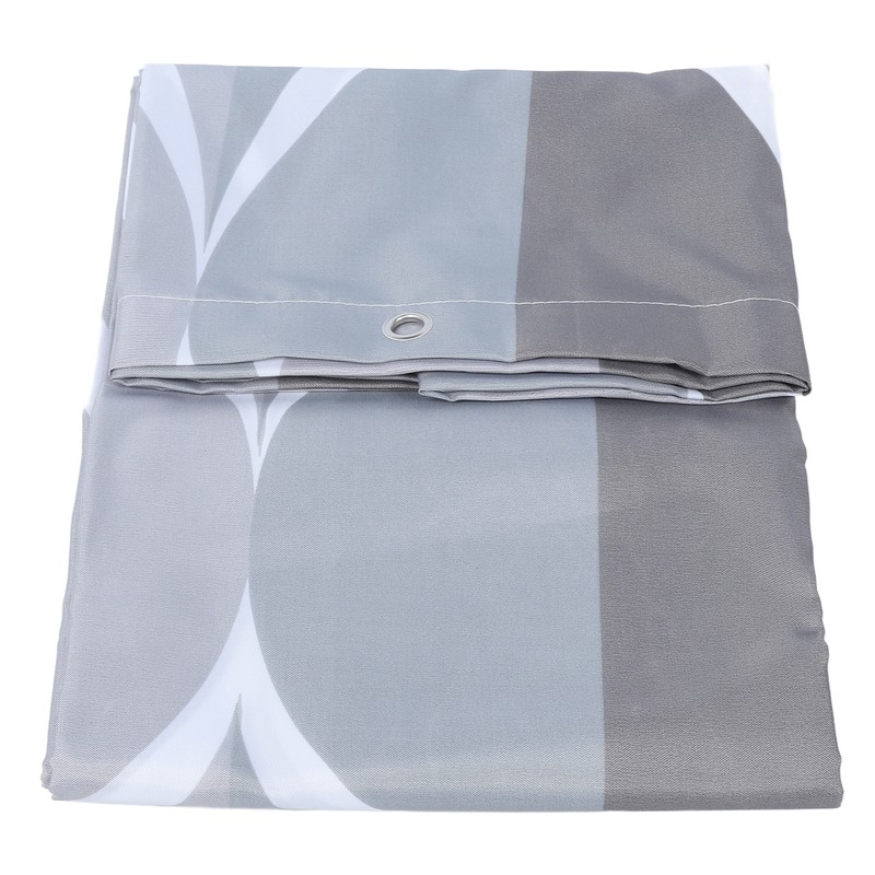 Waterproof Fabric Shower Curtain Liner Rust Resistant Grommets Machine Washable