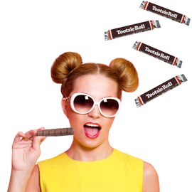 Fruidles Tootsie, Chocolatey Candy Bar Roll, Kosher Certified Dairy, Gluten-Free, Peanut-Free, Resealable Bag (96 Count, (4 Pounds Bulk))