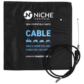 NICHE Carburetor Throttle Cable Kit For Yamaha Moto 4 YFM350ER 3HN-14101-00-00 3HN-14101-01-00 1NU-26311-00-00
