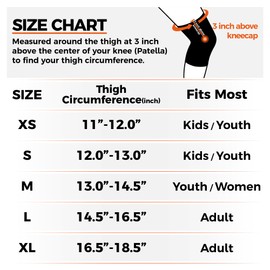 COOLOMG Basketball Knee Pad for Kids Youth Adult, Compression Anti-slip Knee Sleeve for Volleyball Football, Sports Knee Protector (1 Pair) Black XL