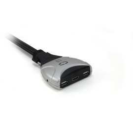 LevelOne Cable KVM Switch, 2 Ports, KVM-0290