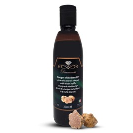 Diamante Italy Cream of Balsamic Vinegar with White Truffle Vinegar of Modena IGP - Gourmet & Luxurious Vinegar for Dressing, Dipping & Glazing - Non GMO & Made in Italy - 250ml