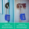 AIHYTU 3.2 Inch Ultra Long Shackle Resettable Combination Padlock, 4