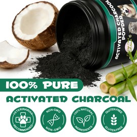 Activated Charcoal for Dogs & Cats – 120g Powder for Digestive Health & Normal Stool – Single Ingredient, Non-GMO, Gluten-Free Pet Supplement