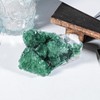 mookaitedecor Natural Fluorite Raw Crystal Druse Geodes, Irregular Green Stone