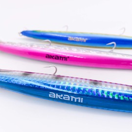 AKAMI Wild Kit of 3 Artificial Minnow Long Jerk 19cm 34g (Combo Wild 3)