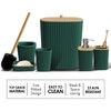 Clara Clark Bathroom Set - Hunter Green Bathroom Accessories Set,
