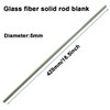 10 pcs Round Fiberglass Solid Rod Blank Dia 5mmX420mm Length
