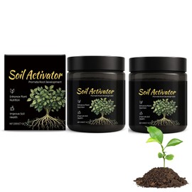 Soil Pro Activator, Soil Activator for Plants, Water Soluble Formula, Organic SoilActivators and Fertilizers, Promotes Nutrient Absorption and Root Development in Vegetables and All Plants (2Pcs)