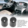 Aramox 2pcs Car Seat Heater Switch Knob, Rotary, Black, Manual