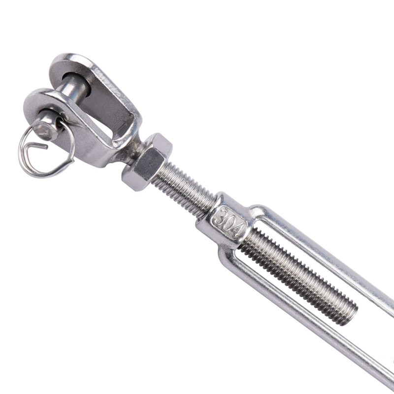 AOKOLL 3/8 Inch M10 Jaw & Jaw Turnbuckle for Cable
