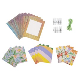 Exacompta - Ref 12352E - Magnetic Photo Frames (Pack of 4) - 100 x 70mm in Size, Magnetic Backing for Placing on Fridges & Other Metal Objects - Assorted Designs