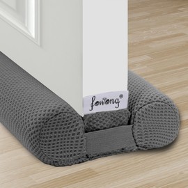 fowong Door Draft Stopper 30" Adjustable Under Door Draft Stopper, Soundproofing Nosie Blocker Seal Large Gap, Grey