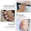 Healvian Nail Art Boys and Girls 72pcs Abs False Nails