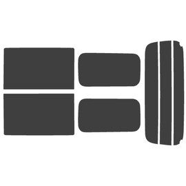 Velocity Car Window Film Rear Set for Town Ace 5-Door Van Compatible S402M Light Smoke