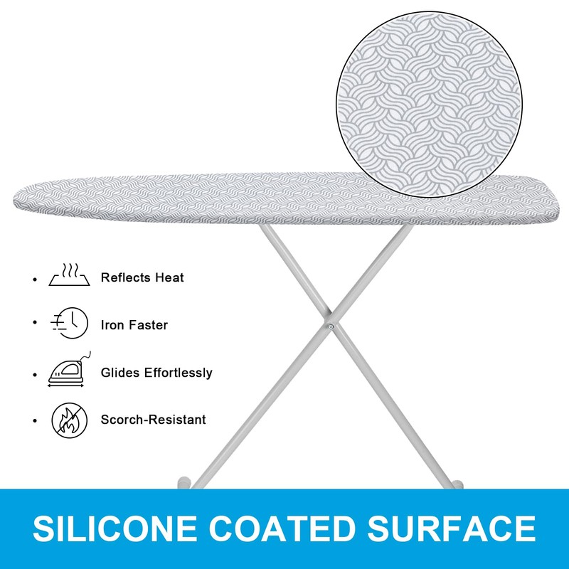 Extra-Wide Ironing Board Cover and Pad Replacement with Scorch and