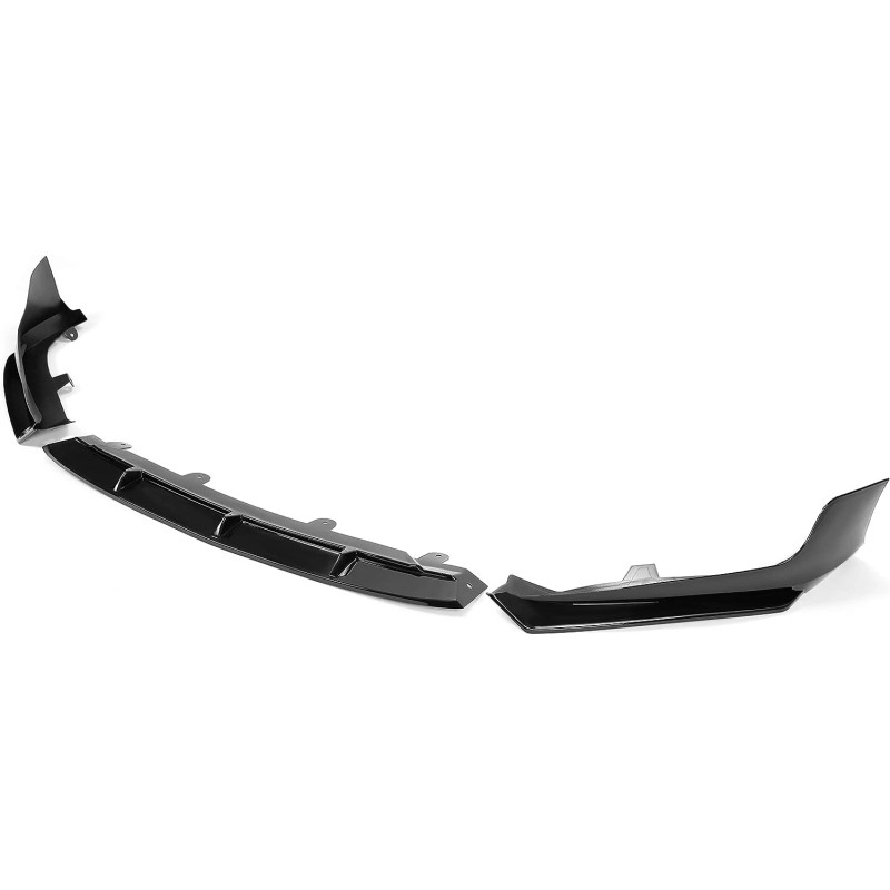 Front Bumper Lip Splitter Kit Painted Gloss Black For 2018-2020
