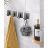 xdgeLoad Adhesive Hooks, Towel Hooks 8 Pack Heavy Duty Adhesive