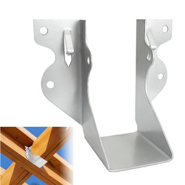 [15Pcs] 2X4 Joist Hanger Tie Brackets LU24 18 Gauge Zmax Galvanizing Face Mount Joist Hangers for Wood Hurricane Ties Widely Applicable Rafter Ties