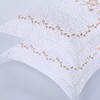 MarCielo 2 Pack Pillow Shams King Size Pillow Cover Embroidery