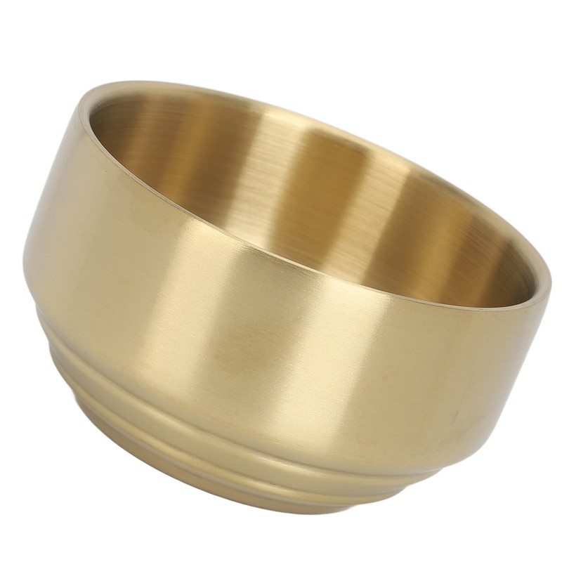 Men Beard Soap Bowl Ti Plated Foaming Cream Bowl Facial