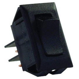 JR Products 12705 Black SPST Mom-On/Off Switch