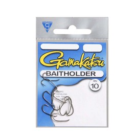 Gamakatsu 05110 Bait Holder Loose Hooks (8 Pack), Size 1, Bronze