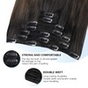 COOKAYU Clip in Hair Extensions 120g 7Pcs 20 Inch Natural