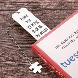 Thank You Gifts for Women Men Bookmarks for Book Lovers Employee Appreciation Gifts for Coworkers Boss Male Teacher Gifts Valentine Christmas Metal Bookmark Gifts for Readers Retired Office Bulk Gifts