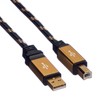 Markenprodukt gold USB 2.0 Kabel, 4.5m