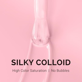 MelodySusie 0.5fl oz Cloud Pink Gel Nail Polish, Nails Soak Off UV LED Baby Pink Gel Polish Gift for Women Nail Art Manicure Salon DIY Nail Design Decoration at Home-A2608