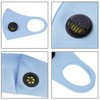 NUÜR 2 Pcs Reusable Face Mask, with Air Valve and