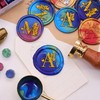 SWANGSA Initial Alphabet S Wax Seal Stamp Kit, Vintage Butterfly