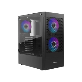 GAMDIAS Gaming ATX Mid Tower PC Computer Case w/Tempered Glass, 3 Built-in 12...