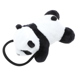 Vaguelly Plush Panda Hair Tie for Women Elastic Hair Band Decor Adorable Design for Daily Wear Parties Events Firm Hold No Breakage