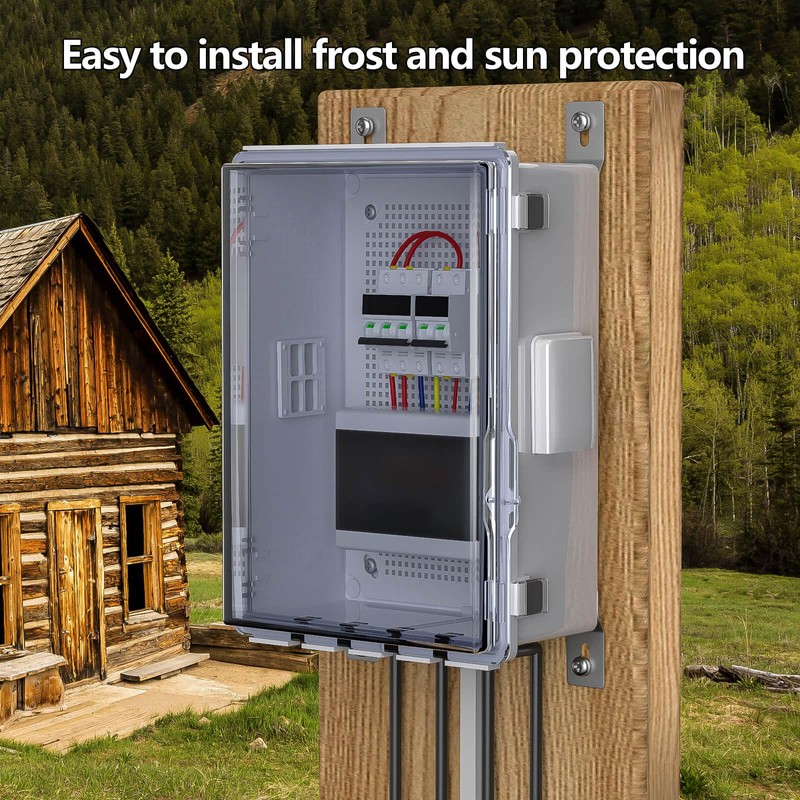 Animacyn ABS Electrical Junction Box, Ventilated Design, Cable Grommets, IP65