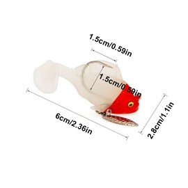 Jig Heads Soft Fishing Lures, 5 Pieces Swimbait Fishing with Hidden Hooks in Bait Box, Freshwater / Saltwater Fishing Lure Artificial Bait for Bass, Pike, Chub, Zander, Fishing Set Fishing Gift for