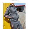 DUOFIER Mens Lightweight Soft and Durable Tracksuits and Sweatsuits, Gray-M