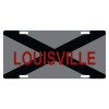 Fast Service Designs Alabama State Flag License Plate Gray &