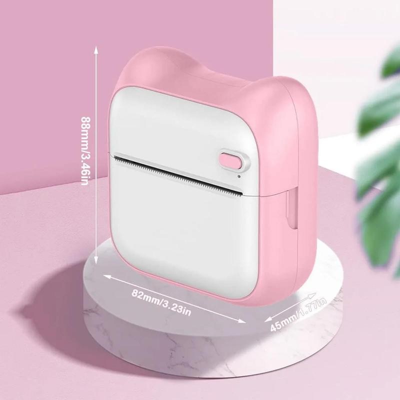 Portable Thermal Printer, 1 Set USB Charging Mini Printer, Small Pocket