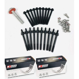 King Rod & Main Bearings Kit Plus LS Rod & Main Cap Bolts Compatible with 1997-2015 Chevy 4.8 4.8L 5.3 5.3L 5.7 5.7L LS1 LS6