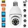 Light Bulb Security Camera TUYA, E27 WiFi Color Night 360