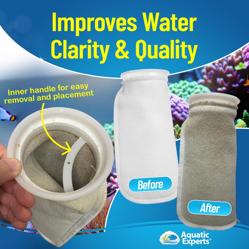 Aquatic Experts 4 inch Ring 100 Micron Felt Filter Sock