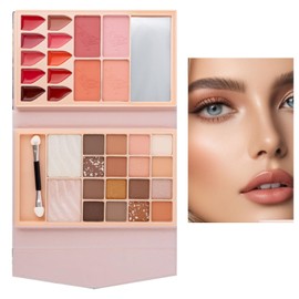 Professional Makeup Eyeshadow,Long-Lasting Makeup Palettes | Multi-Functional Makeup Kit for Makeup Beginners Beauty Lovers Casual Salon