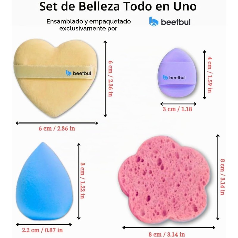 Kit de maquillaje: Bissú Contour Palette + 1 palicador +