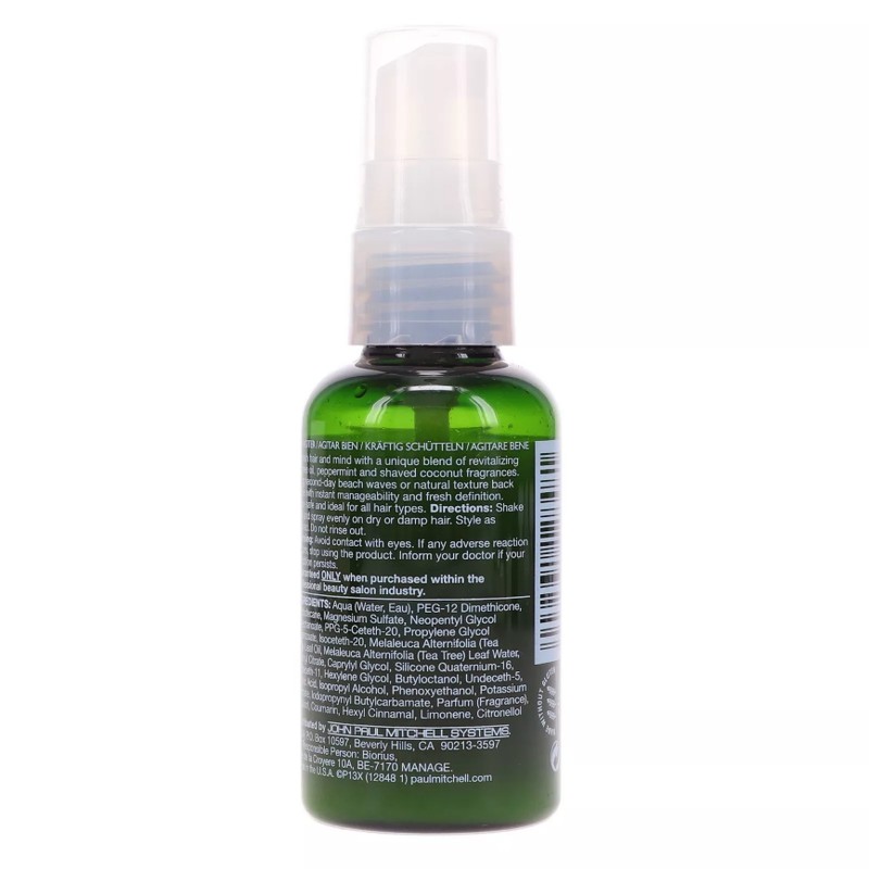 Paul Mitchell Tea Tree Wave Refresher Spray Vegan Paraben &